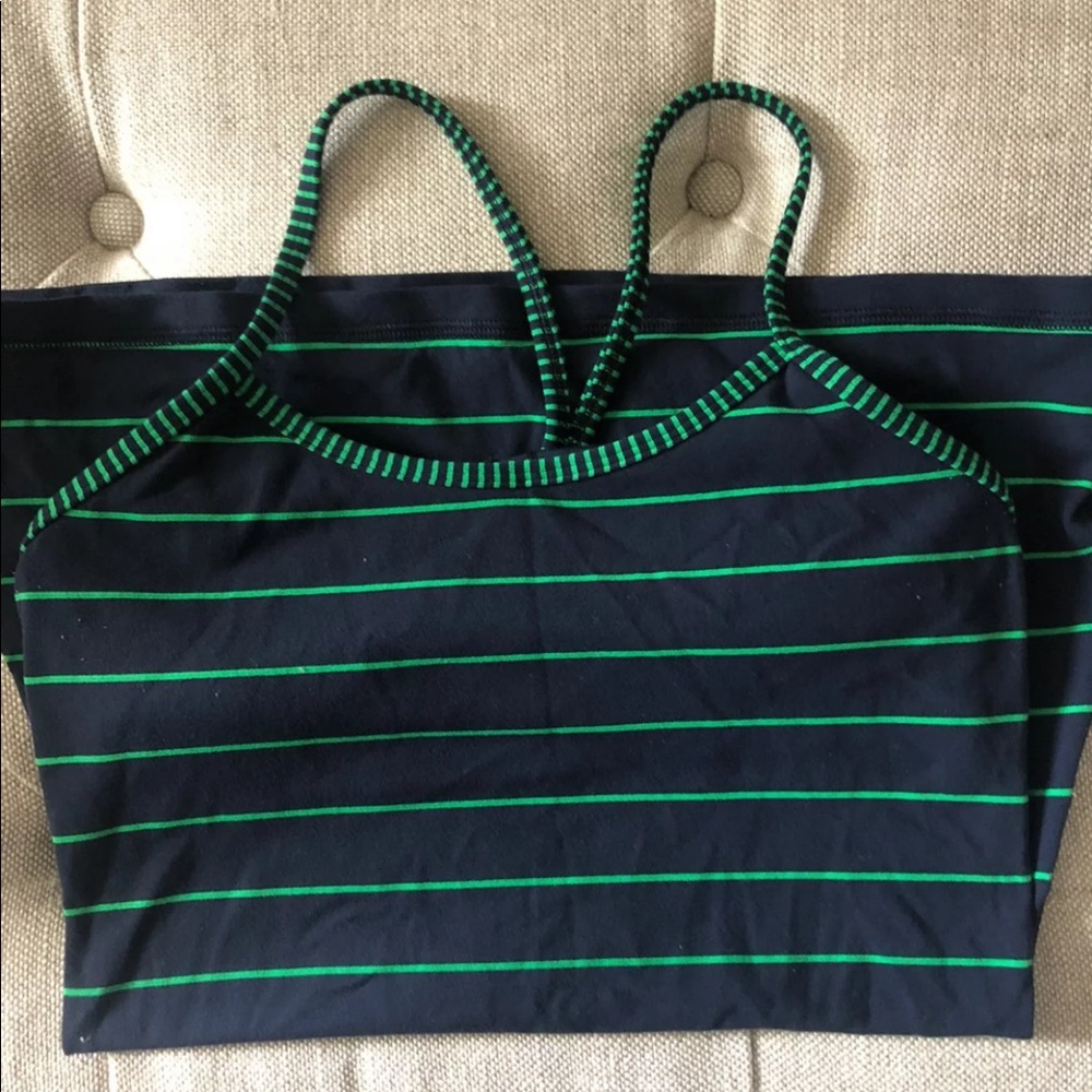Navy and lime green power Y